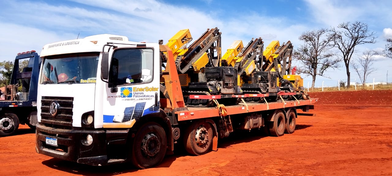 Frota de equipamentos para locação em obras de engenharia e infraestrutura