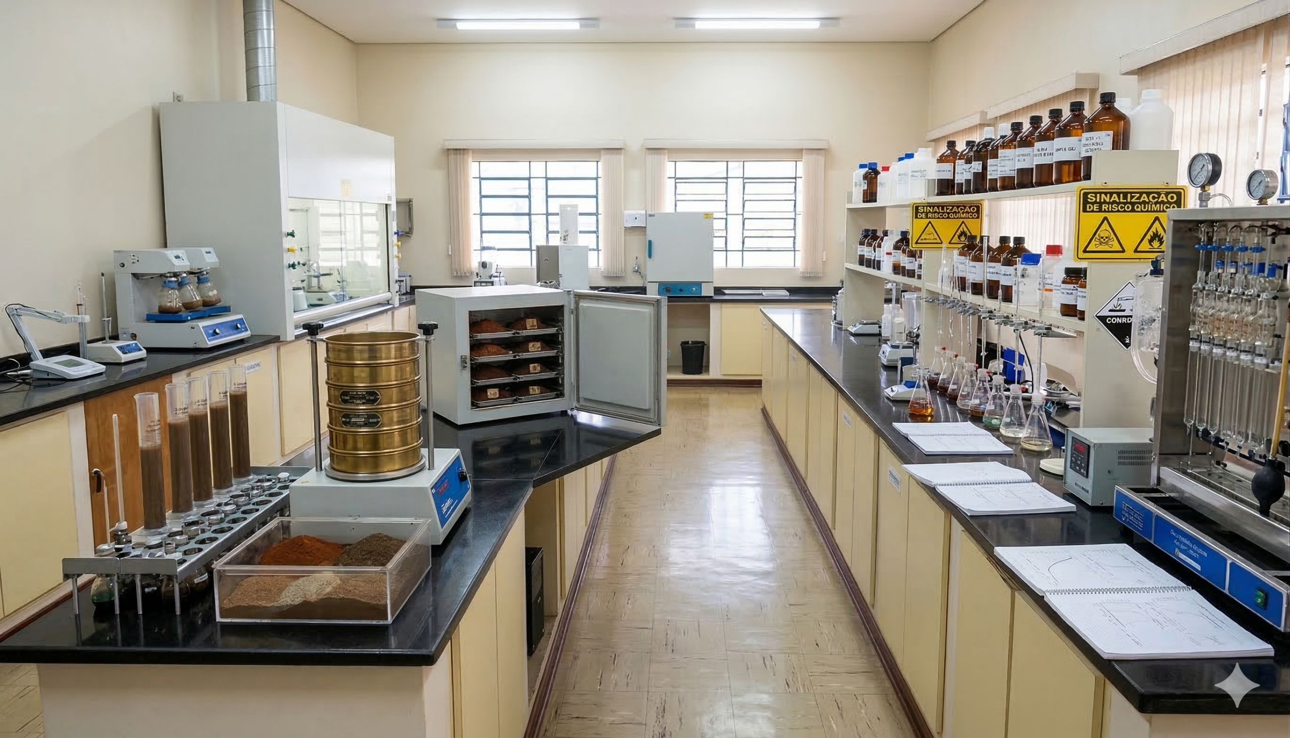 Ensaios laboratoriais de solo